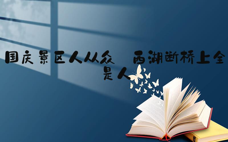 国庆景区人从众 西湖断桥上全是人
